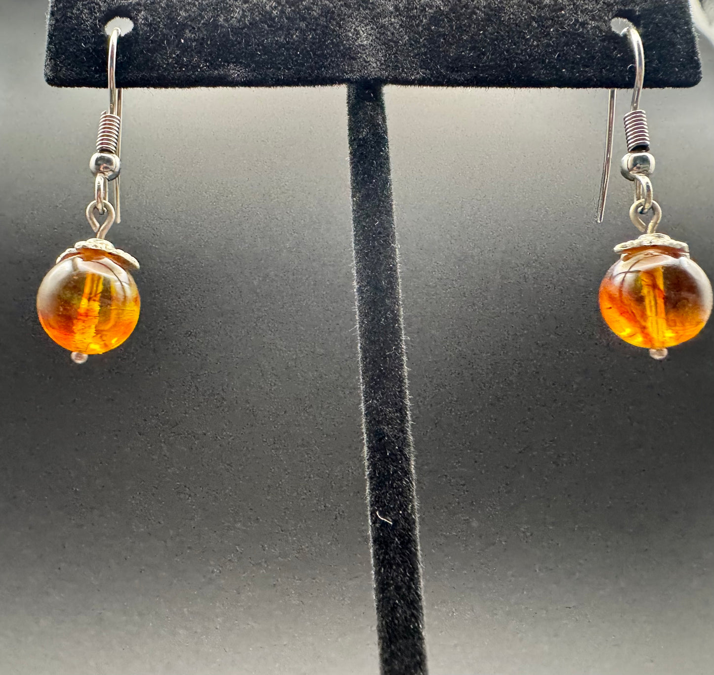 Amber earrings